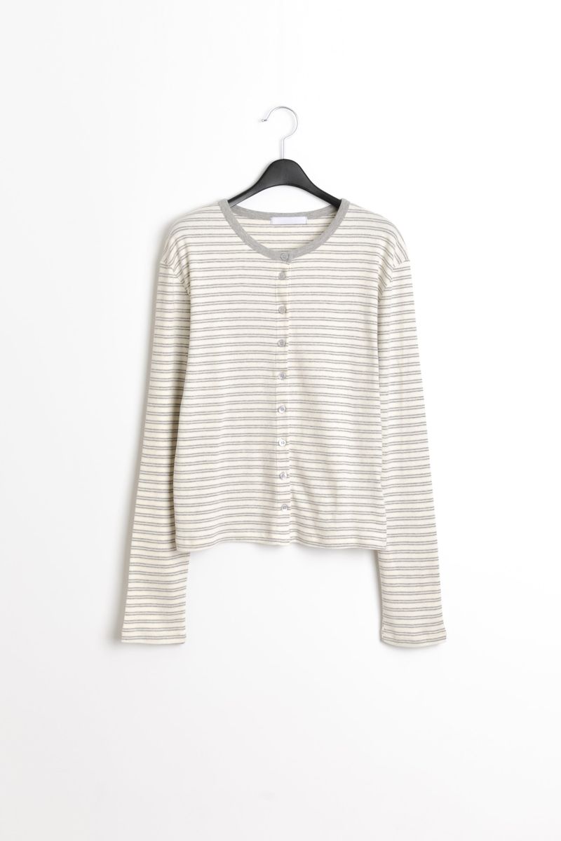 pastel stripe cardigan(3colors)