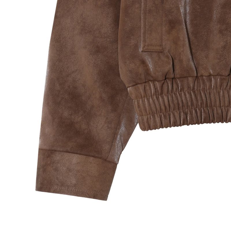 LMN Aaron Leather Oversized Fit China Jacket (2color)