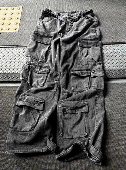 Featherlight Longline Cargo Carpenter Wide Denim