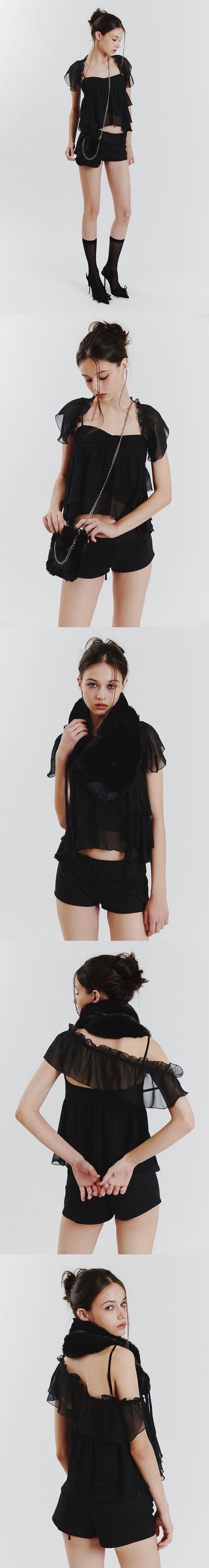 AMBER MICRO SHORTS black