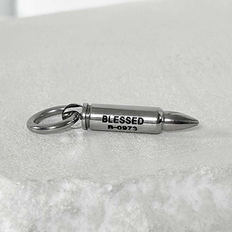 ss-Multi P circle keyring necklace_silver