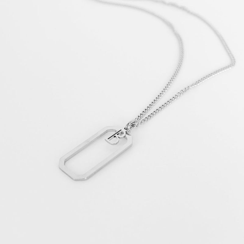 Men's pendant necklace stainless steel_CLEF OCTA B NEC