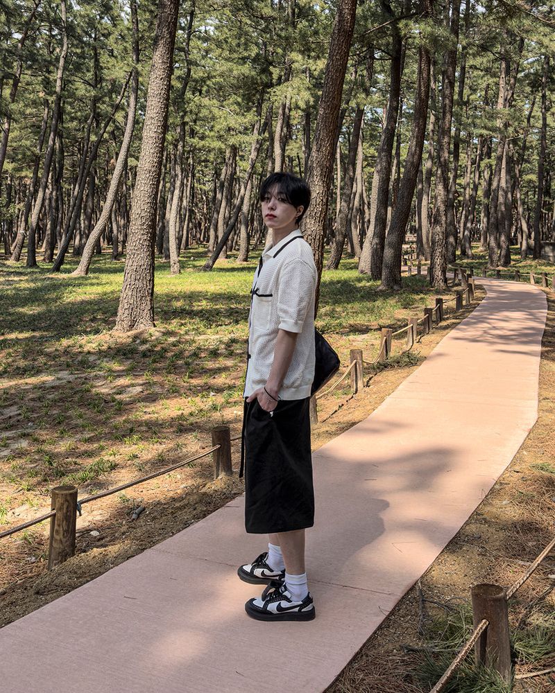 (belt presentation) コットンバミューダパンツ