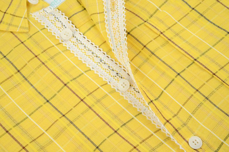 YELLOW FRINGED SHIRT