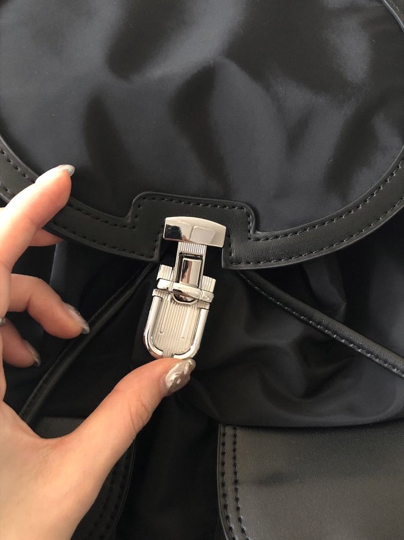 Two-Pocket Nylon Backpack