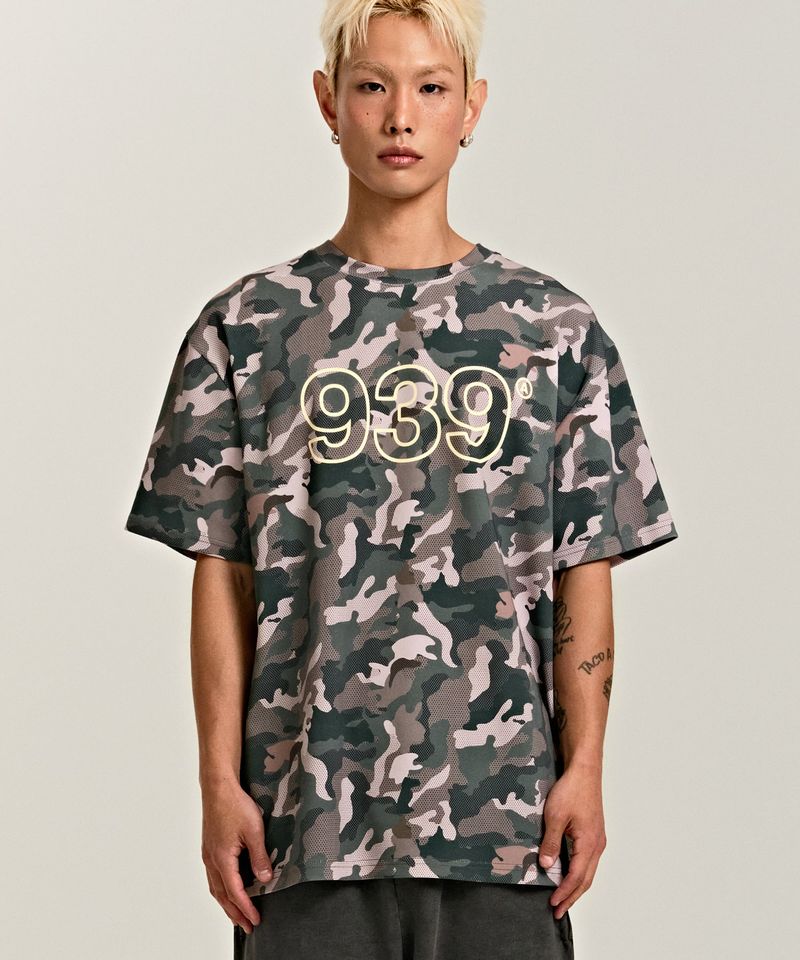 ARCHIVE BOLD（アーカイブボールド）の「939 LOGO MIX PATTERN T-SHIRTS (CAMO)（Tops）」