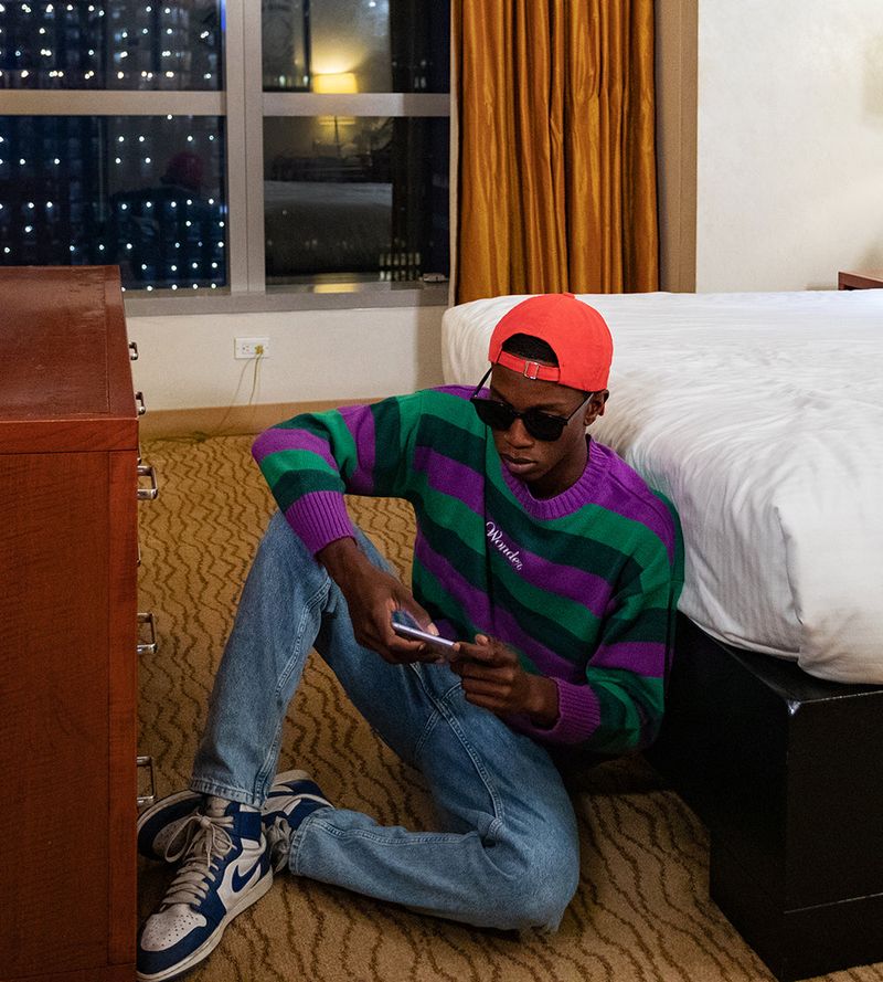Logo Triple Stripe Knit