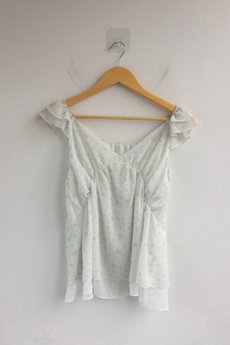 Flower chiffon blouse