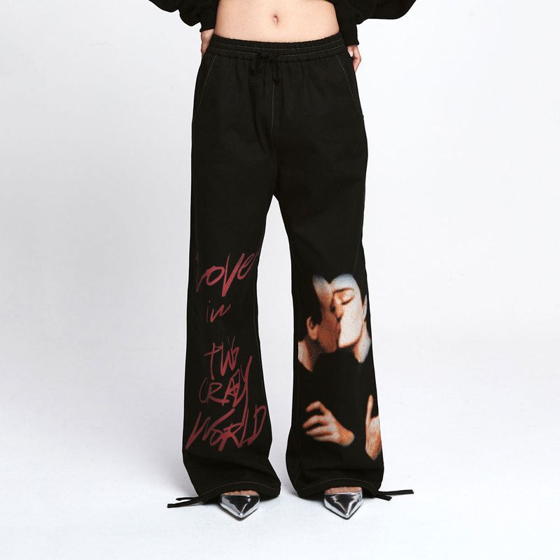 wonder visitor（ワンダービジター）の「KISS Jogger pants [Black]（Pants）」