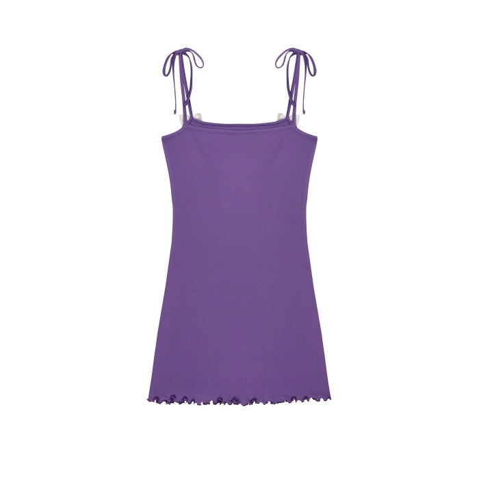 0 3 juliet's cat mini dress - PURPLE
