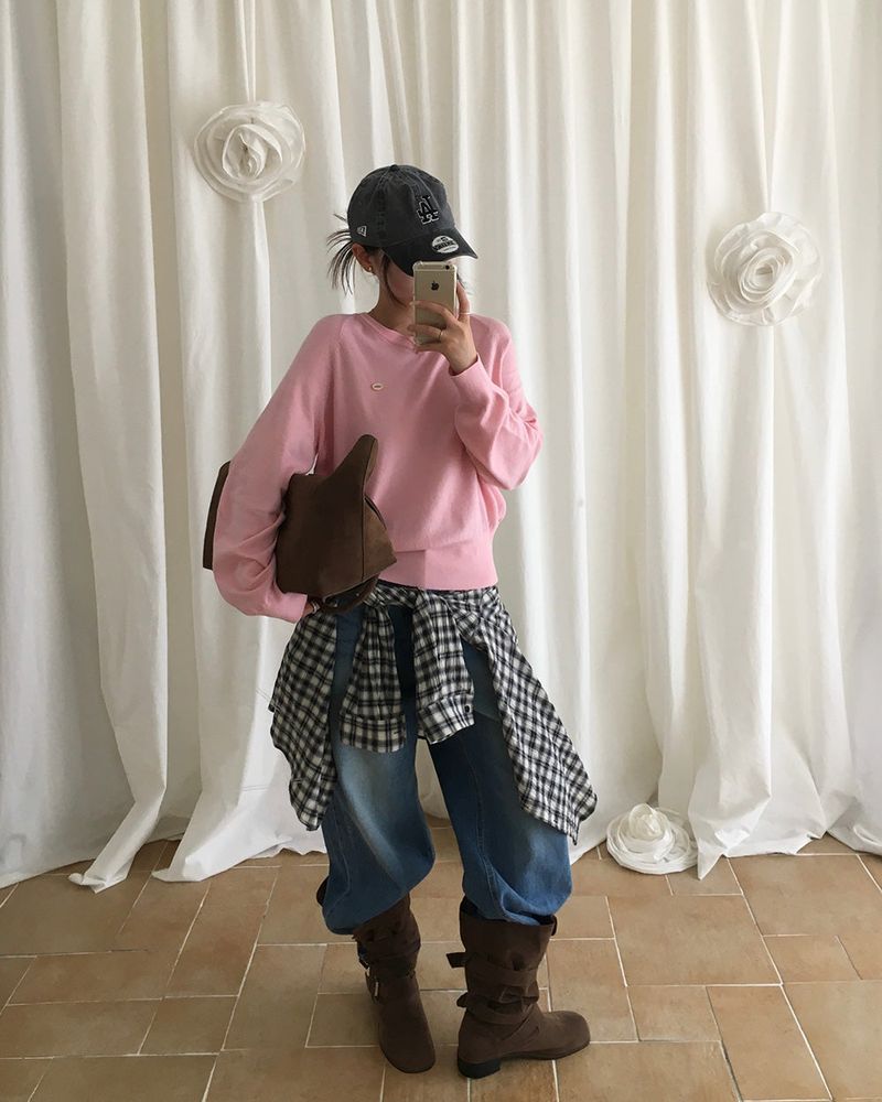 Caramel Color V-Neck Knit