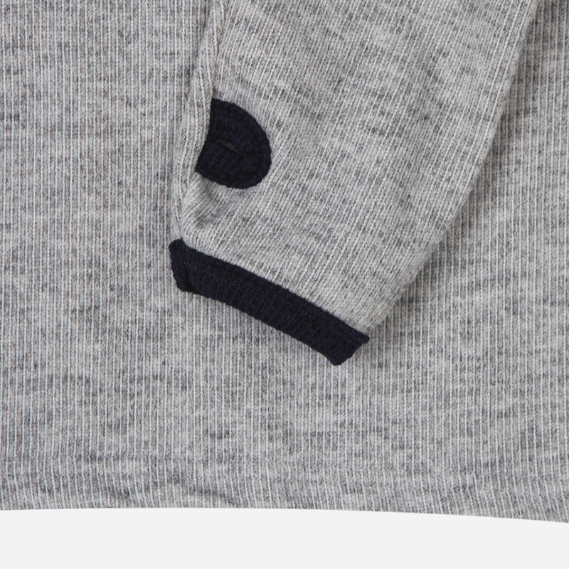 Lav Crop Contrast Knit
