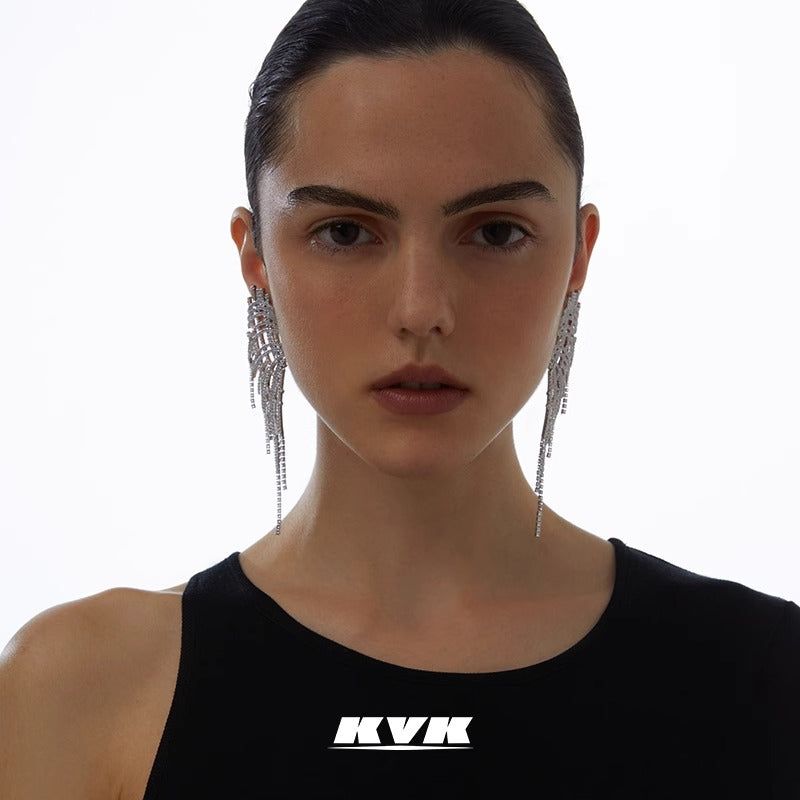KVK ザネットメッシュ シリーズ メッシュタッセルピアス
