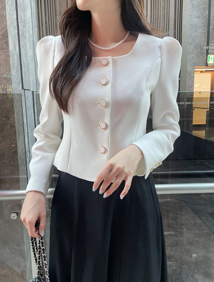 Mazel Square Puff Crop Jacket