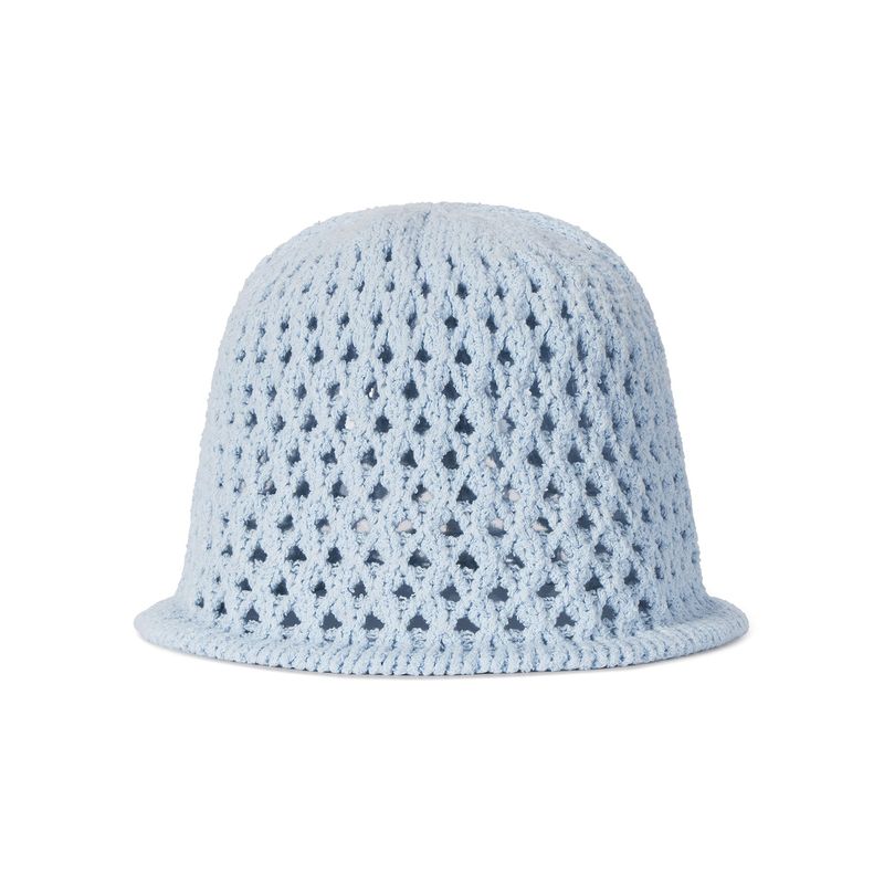 VZ Long Label Punching Knit Bucket Hat / Sky