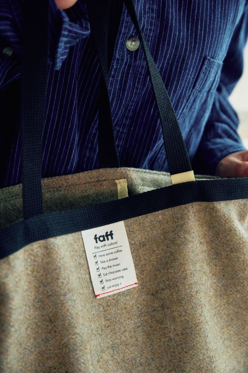 Shopper bag Wool Olive