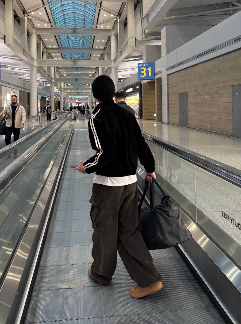 LOG CORDUROY CARGO PANTS