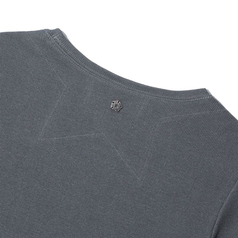 [ULKIN] Lace hook tight top_Charcoal