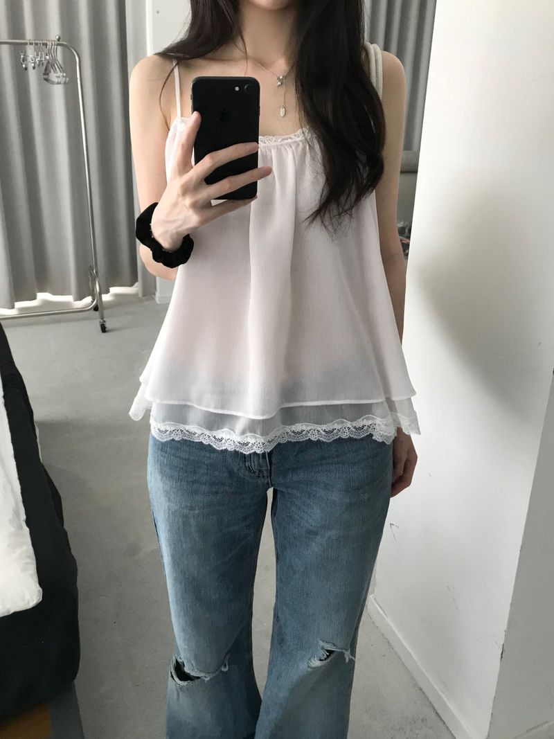 Perrier Frill Top (3 colors)