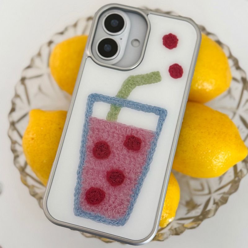 MOHAIRADE GLASS BUMPER CASE _ PINK