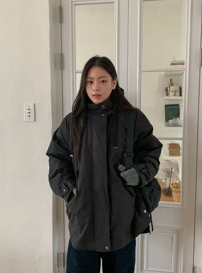 BAON（バオン）の「Shoel Hooded Half Duck Down Padded Jumper（Jackets/Outerwear）」