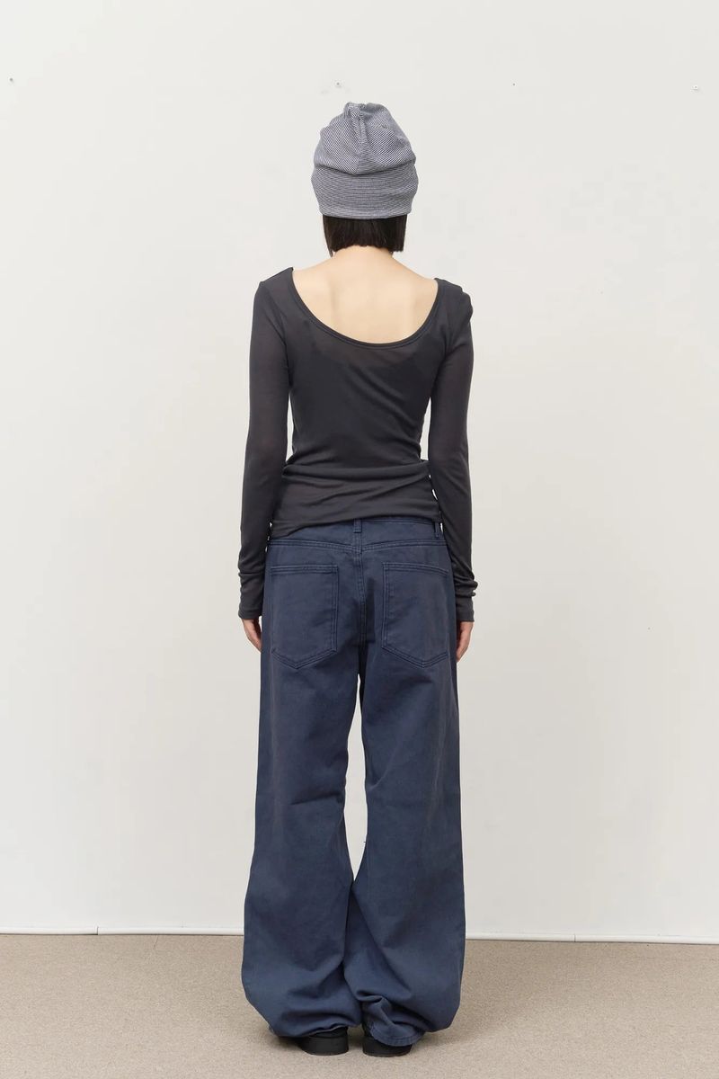 (W) Plave Tencel Top