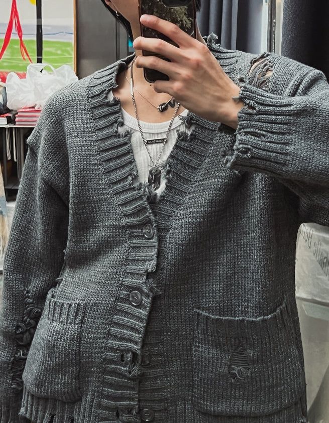 Scratcher Crop Damage Cardigan
