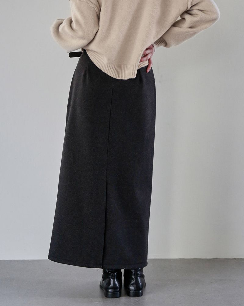 Nuo Belt Long Skirt
