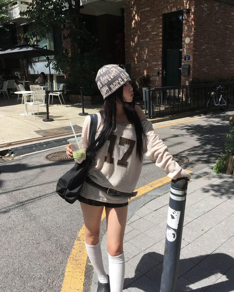 Lettering beanie