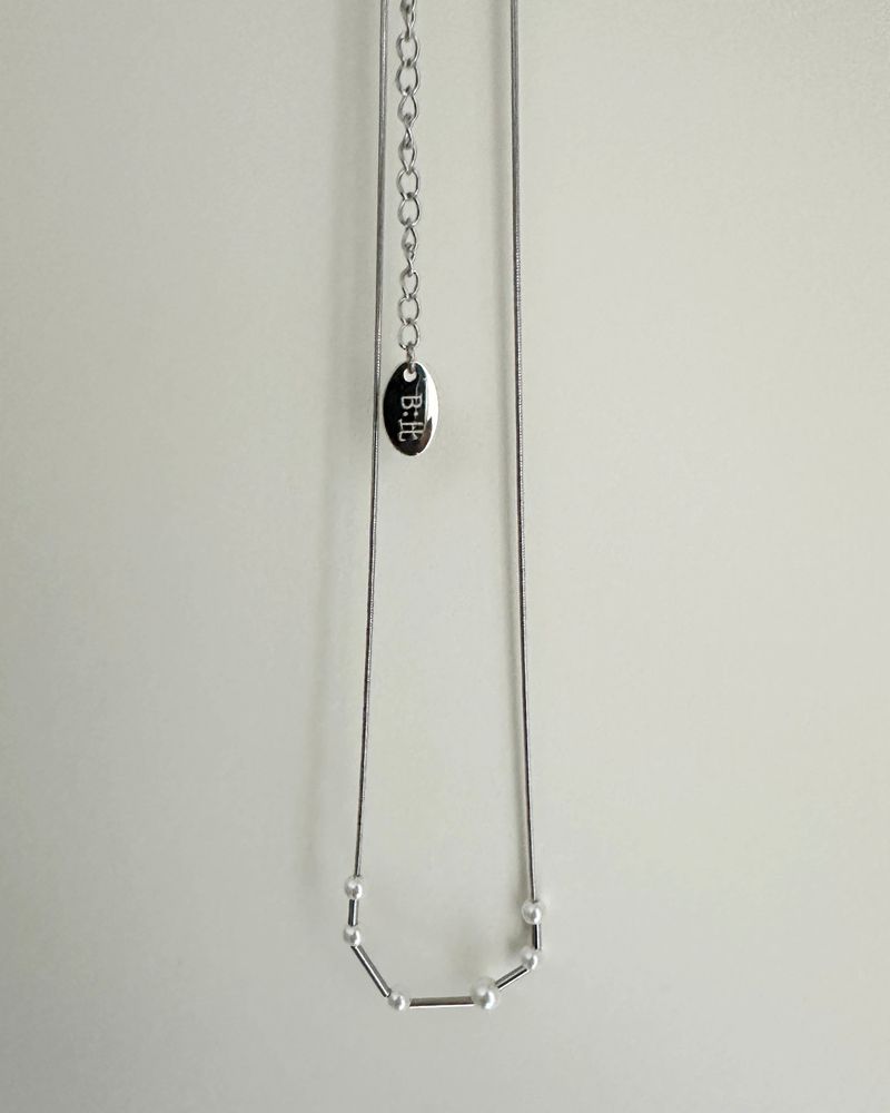 pearl and pipe necklace