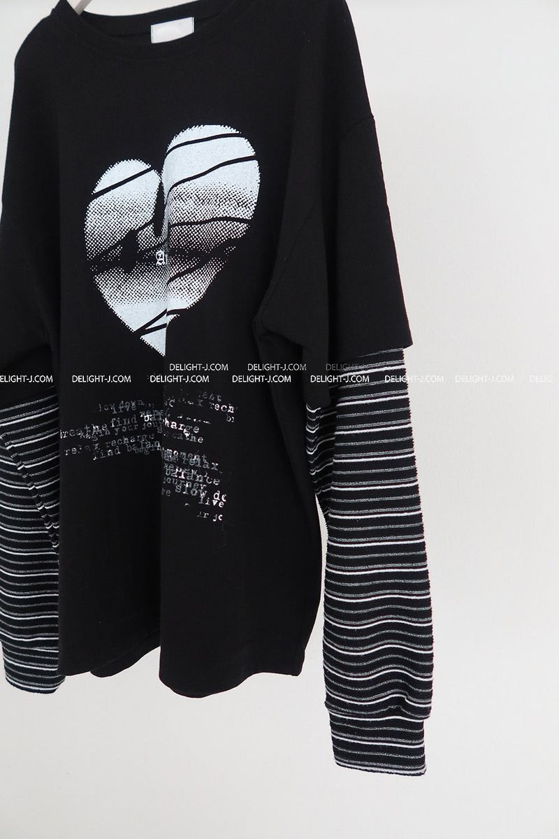 ST Short-Sleeved Layered Sweatshirt