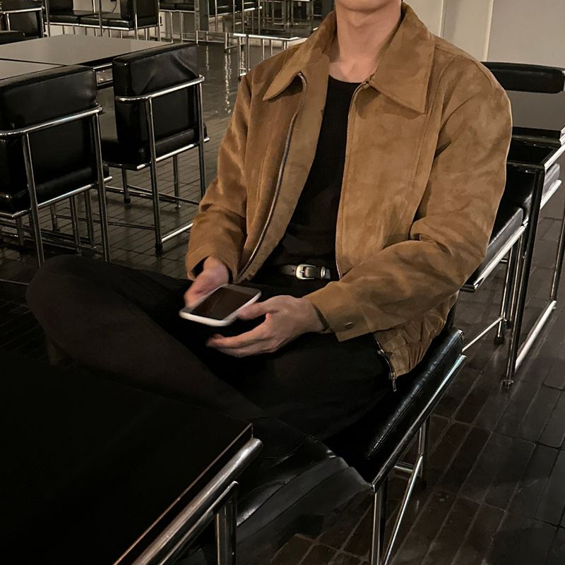 LMN Mayer Line Suede Jacket (2 colors)