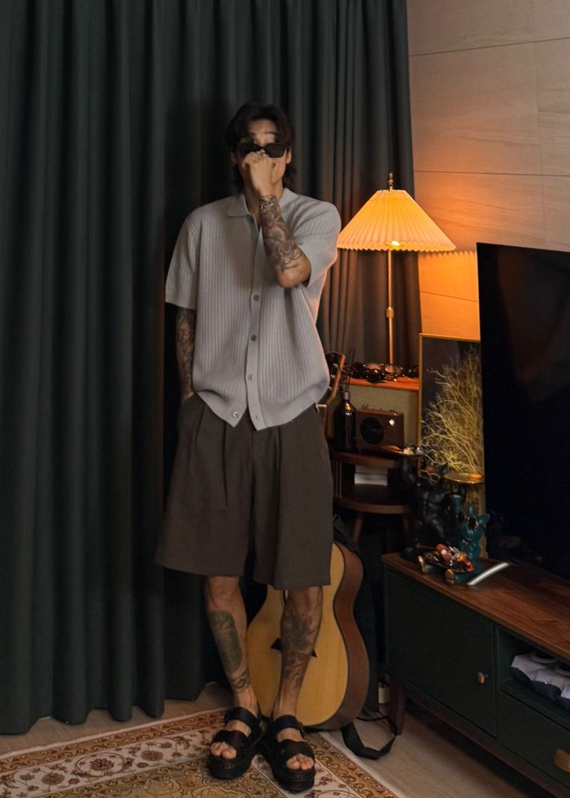 Cool Linen Bermuda Wide Shorts 4COLOR