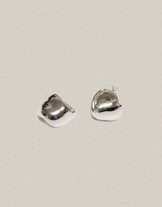 Stone Earrings Silver