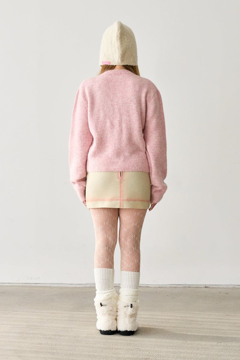 CLASSIC BUTTON CARDIGAN PINK
