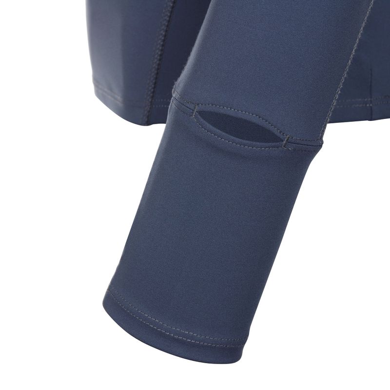 SLIT LONG SLEEVE HOODIE [BLUE]