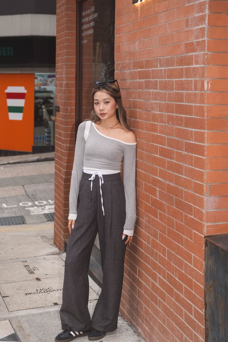 Hugging U Wide Leg Slacks - 2 colours