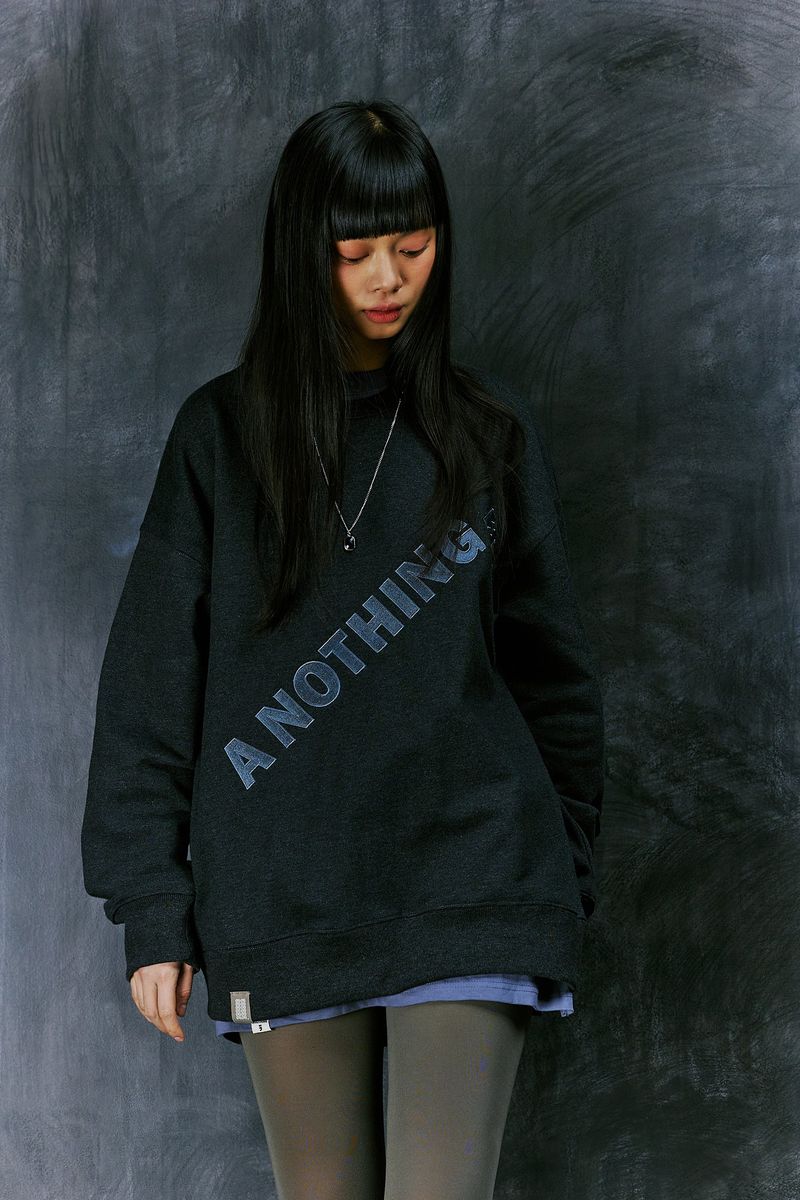 DIAGONAL-EMBROIDERY MTM (Charcoal)