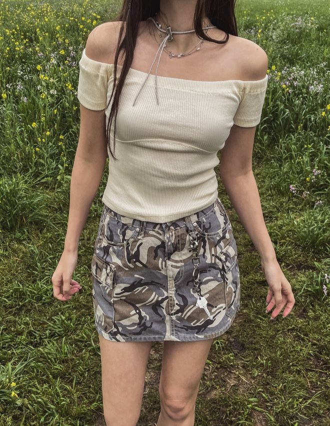 Dring Cargo Pocket Mini Skirt