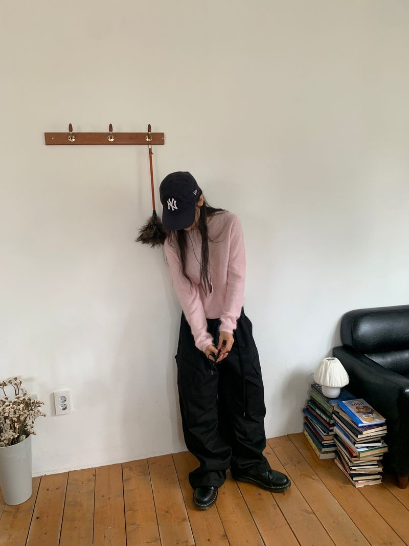 MOHAIR WHOLEGARMENT KNIT (3C)
