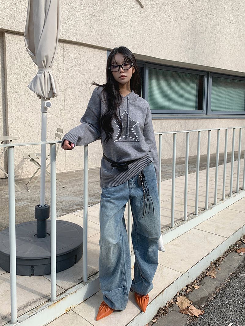 VINTAGE STAR HOODIE KNIT