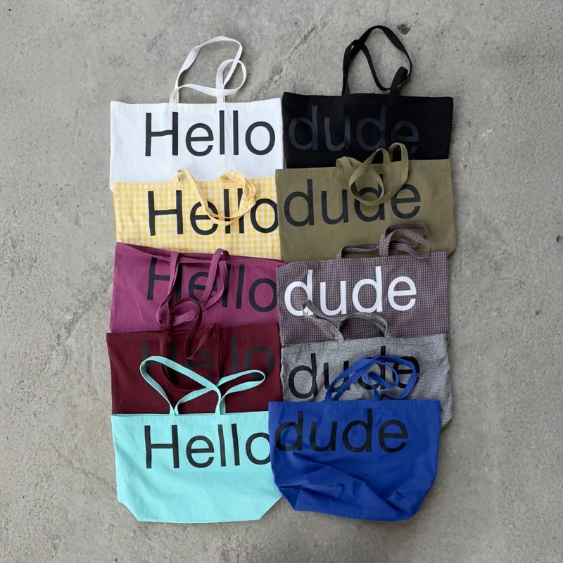 Big tote bag - Heavy black denim