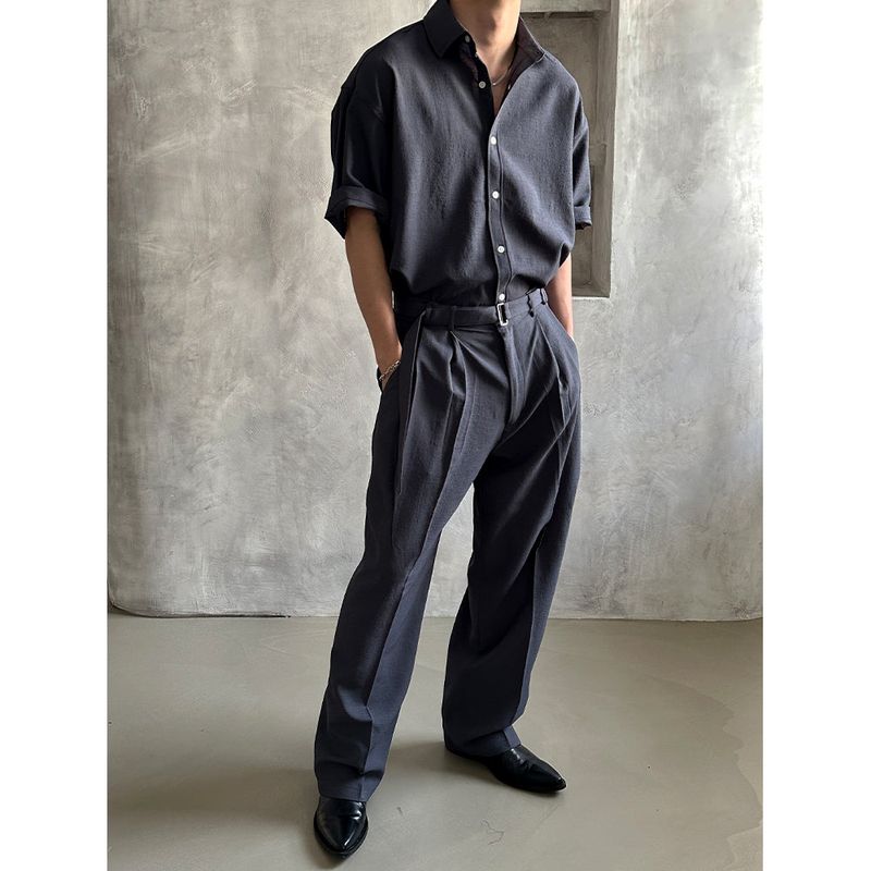 [SET UP가능] Minimal half shirts(3color)