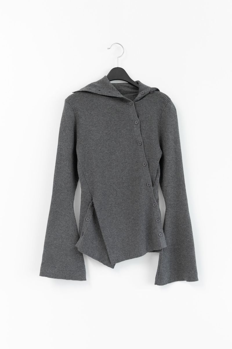 button pola flare sleeve knit(3colors)