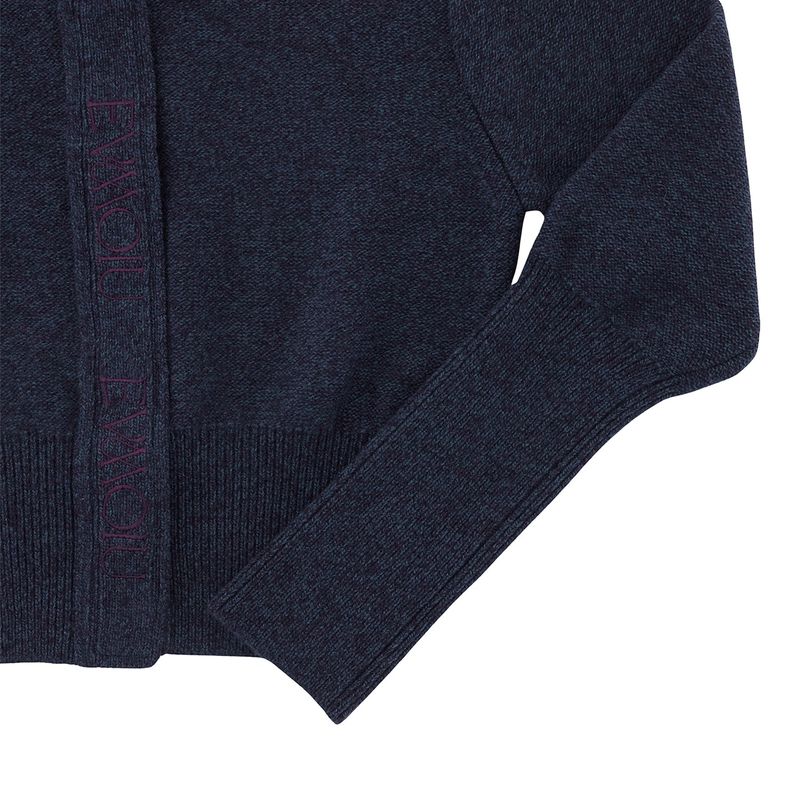 ALPACA SLIM CARDIGAN - MULBERRY NAVY