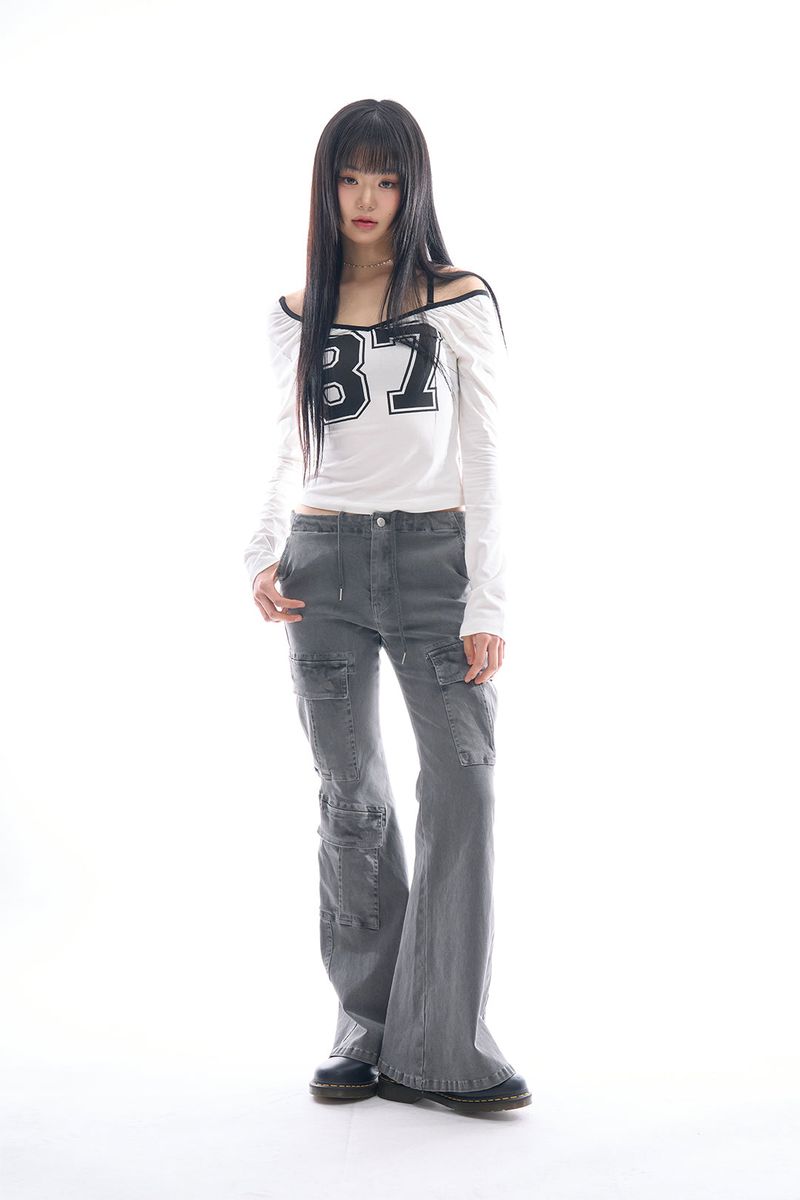 Calvia number crop tee