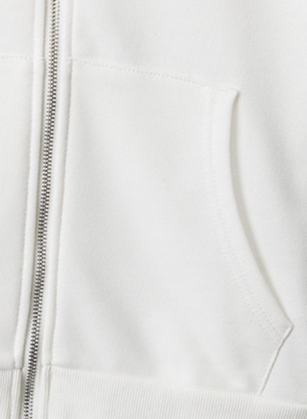 Nordic Heart Pattern Hoodie Zip-Up 233101299