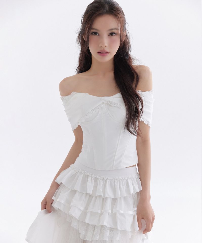 THETIS（ザティス）の「JULIETTE CORSET OFF SHOULDER TOP_TT6S215IV（Tops）」
