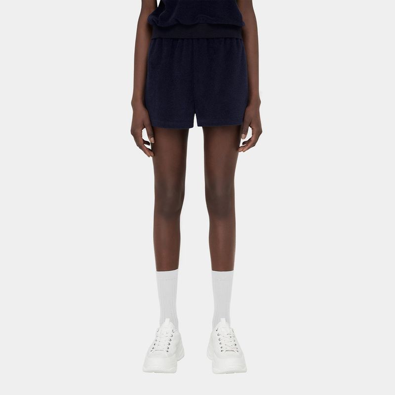 LIGHT TERRY POLO SETS_NAVY