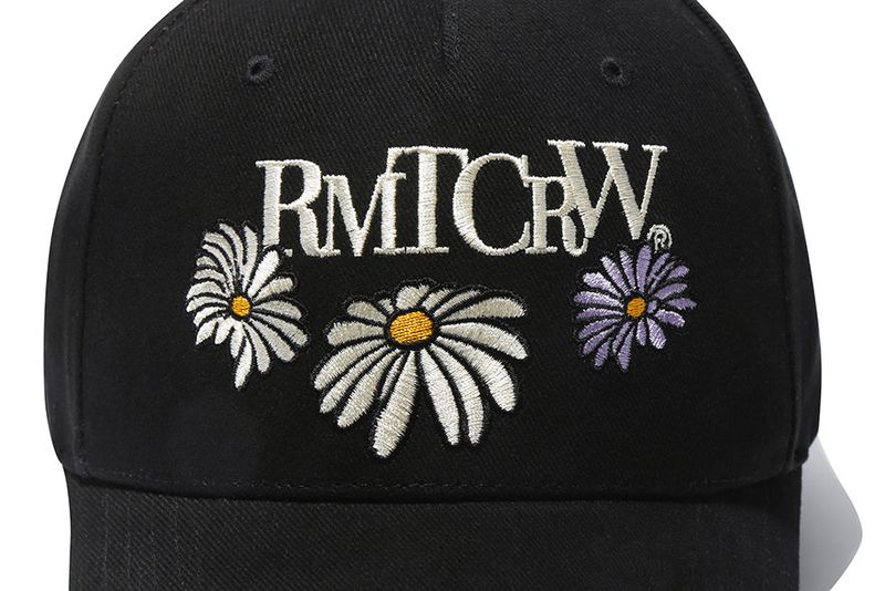 FLOWER LOGO BALL CAP_BLACK